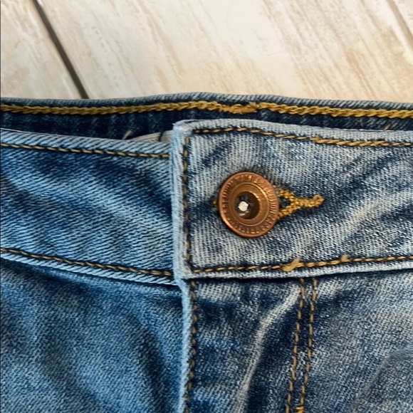 Vintage ZARA Denim Blue Women's Distressed Shorts size 4 - Picture 5 of 11